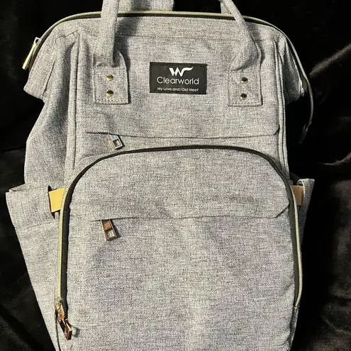 Diaper Bag Backpack Baby Bag Gray