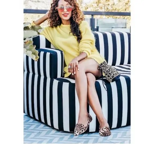 ROLLASOLE Into the Wild Leopard Print Flats Sm 5.5 6 6.5 Loafers Packable Travel Brown