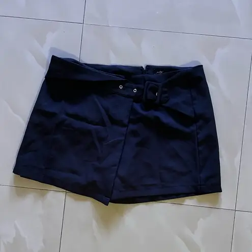 milk & honey Skirt/shorts black Size XL polyester spandex zippers