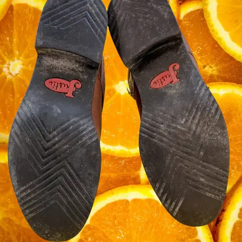 Justin Boots Justin Women's L0902 Brown Leather Roper Work Boots, Size 9B, Ankle Boots