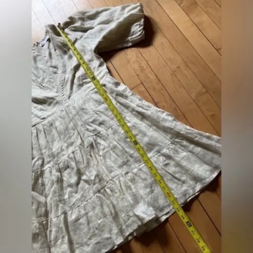 Faithfull the Brand Elmiya Linen Puffy Sleeve Dress