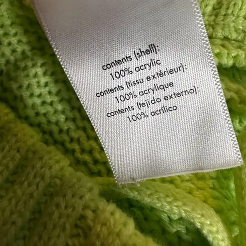 We Wore What pull on sweater short chunky cozy stitch 0ru sharp green xlarge