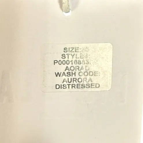 Pistola Charlie High Rise Classic Straight Ankle Aurora Distressed Size 30 NWT