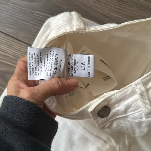 Boyish BY HER white Buttonfly denim jeans size 26 Bailey in Vertigo cut 0295