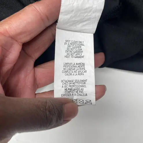 Marina Black Silver Sparkle Scallop Neckline Lace Midi Dress Event Occasion 8