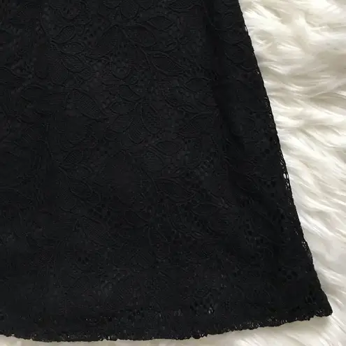 Lily Star black lace keyhole mini dress