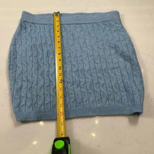 VERO MODA NWT Skirt S Womens Blue Cable Knit Mini