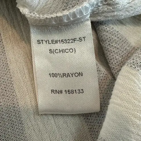 Pink Clover WOMEN’S STITCH FIX S Katara Surplice Top Blue White Stripe High low