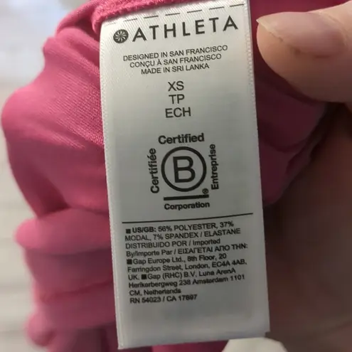 Athleta  pink air out cinch tank size XS