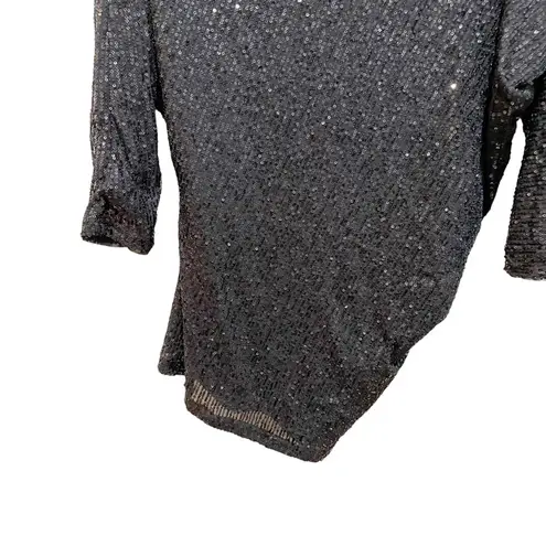 Style Rack Black Sequin Off Shoulder Minidress Size Medium