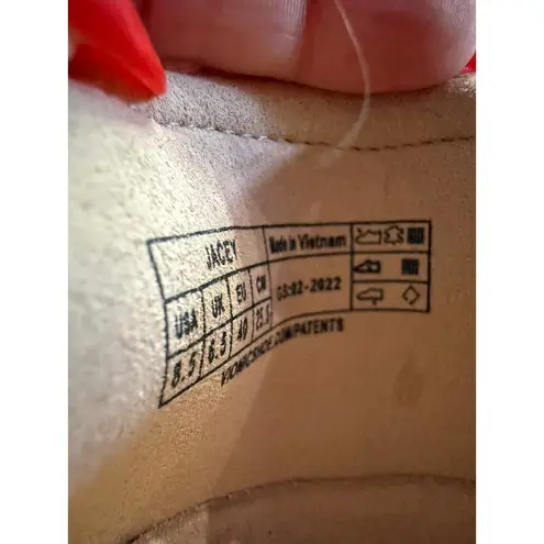 Vionic Jacey Wedge Flats Cream Multicolor Tweed Back Women’s 8.5