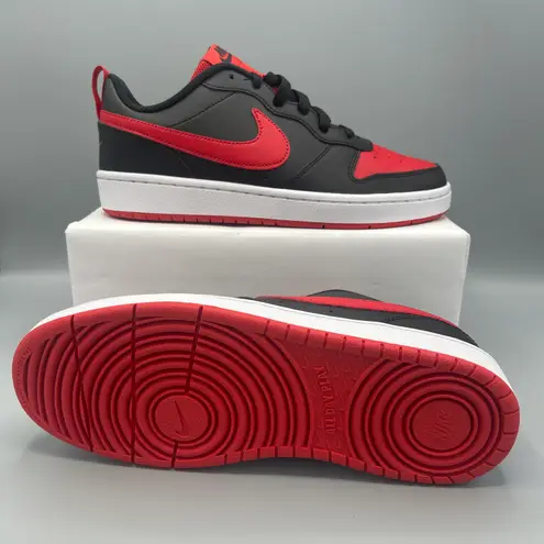 Nike Court Borough Low 2 Big Kids' Shoes/color Black/White/University Red