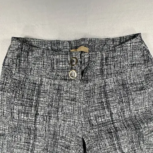 Hope & Harlow • Stretch Capri Women Size Small Pull On Ankle Slit Office Classic Black