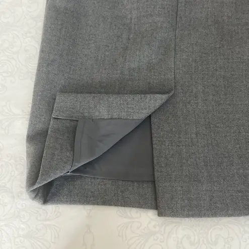 J.Crew  Gray Wool Patch-Pocket Pencil Skirt Size 4