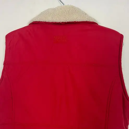 American Eagle  Vintage Full Zip Red Vest Size M