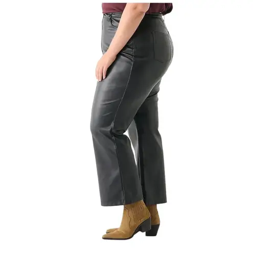 NEW Dex Plus Black Faux LEATHER 5 Pocket PANTS Size 1X Womens 35W x 29.75L NWT