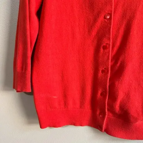 Talbots  small petite pima cotton orange top thumbnail 3