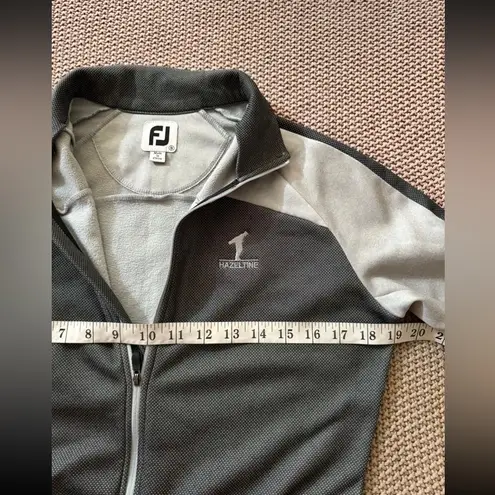 FootJoy Golf Jacket Womens Full Zip Mock Collar Thumbholes‎ Hazeltine Logo Sz S