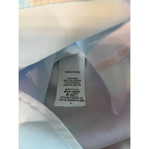 Fantastic Fawn Colorful Floral Puff Sleeve Mini Dress Large