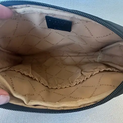 Bvlgari for Emirates Travel Pouch – Black & Brown Wristlet Bag