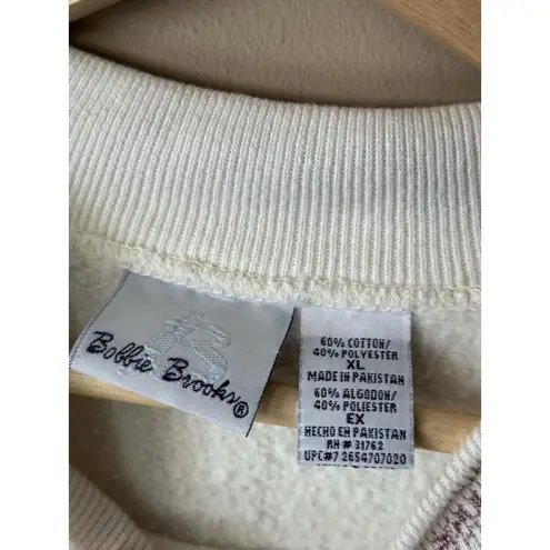 Vintage Bobbie Brooks 90s Harvest Fall Thanksgiving Embroidered Sweatshirt XL