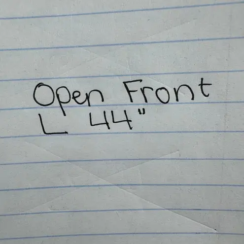 Ann Taylor Loft Kimono Women M/L Blue Floral Cover Up Coastal Boho Festival Size L