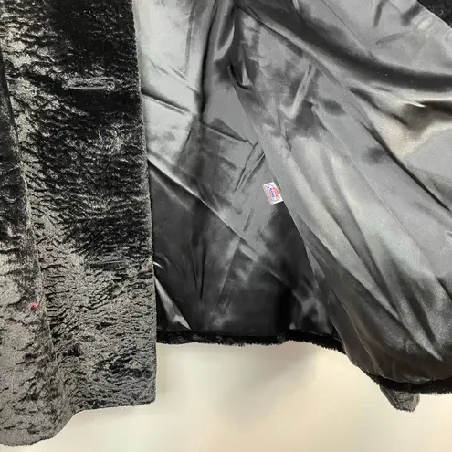 Vintage 70s Young Quinlan Black Persian Lamb Swing Coat Retro 60s Womens M L Size M