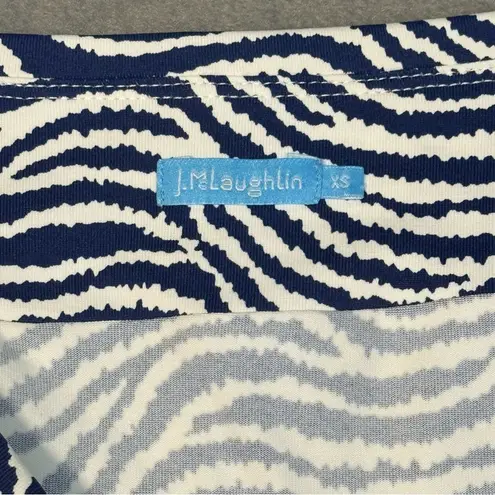 J. McLaughlin Abstract Print Tiered Skirt Casual Resort Stretch Pull Resort Wear