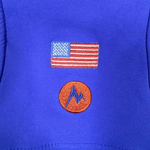 Marmot Vest Women's XS Tempo M3 Blue Full Zip Softshell Sleeveless Pockets