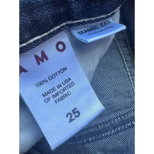 NWT AMO Patsy Seamed Jeans in Enchanted Wash Size 25 Baggy Relaxed Blue