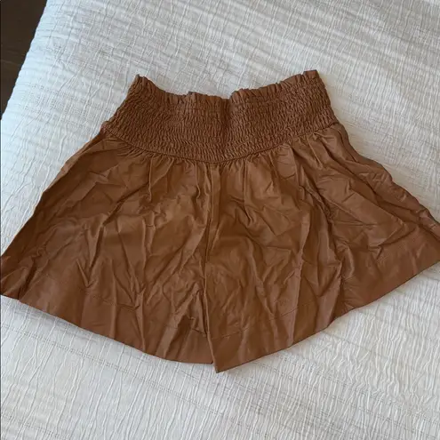 Pants Store Faux Leather Women's Brown High