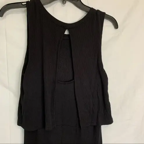 Heart soul ribbed sleeveless tank maxi dress size medium
