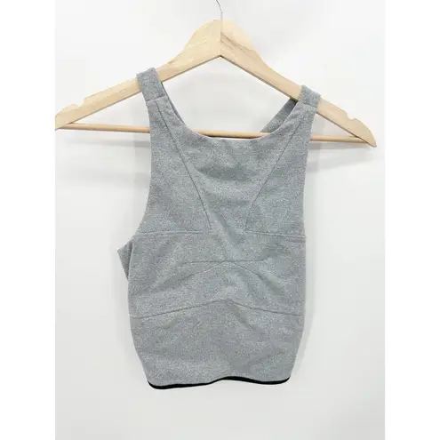 Koral Women's Gray Defense Crop Top In Cloud Sports Bra Size Medium NWT