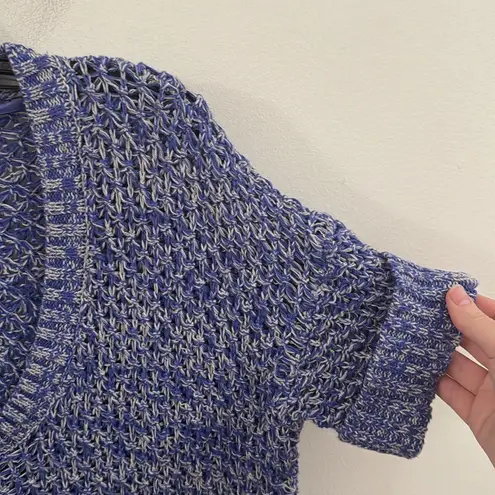 Calvin Klein Jeans Open Stitch Round neckline short sleeves Sweater size S / M Gray Size M