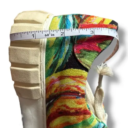 Farm Rio Black Multicolor Banana Platform Sneakers - Size 9.5 Women's