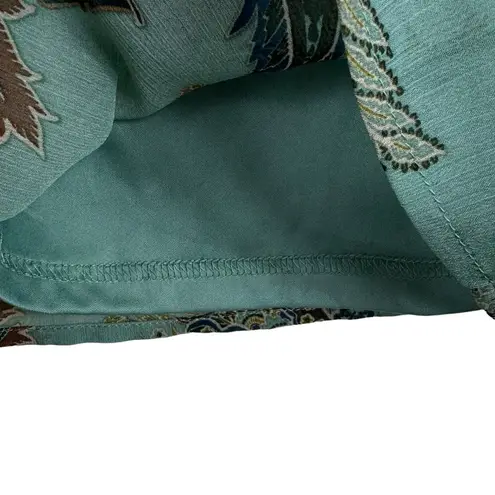 cj banks Multicolor Floral Print Round Neck Lightweight Lined Blouse Size 0X