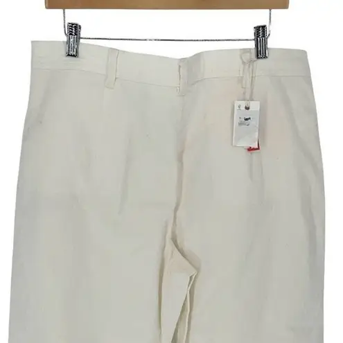 Marine layer Bridget Wide Leg Crop Pant Cream Antique White High Rise Size 14