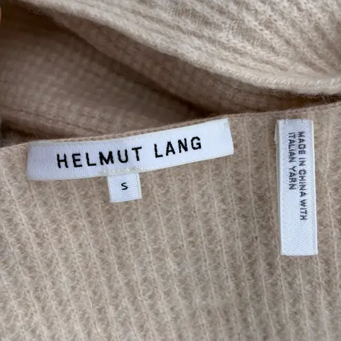 Helmut Lang wool and cashmere Tunic sweater in tusk (beige) size S small - Image 8
