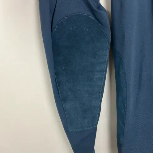 Kerrits Knee Patch Riding Performance Tights Pants Womens XL Blue - Green Fitted