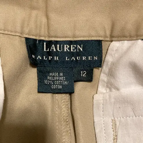 LAUREN RALPH LAUREN Shorts Women’s Size 12 Khaki Shorts Khakis Chinos Preppy Tan