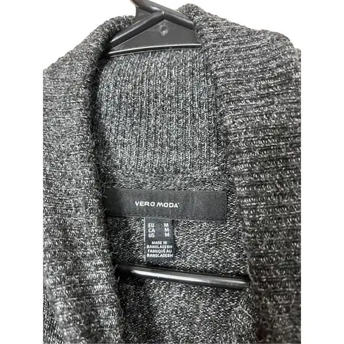 VERO MODA Gray Long Sleeve Midi Sweater Dress Size M Turtleneck