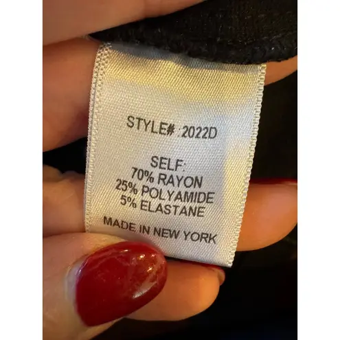 Of Mercer Dress Women 6 Black White Stitching Sleeveless Back Zip Sheath Mini