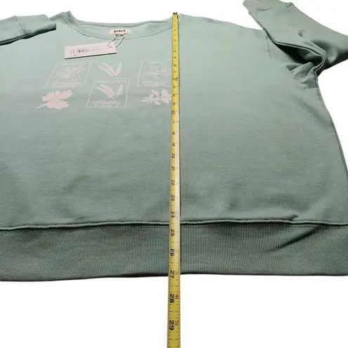 Pact Slouchy Sweatshirt XXL Herbs Green Organic Cotton Fleece New NWT