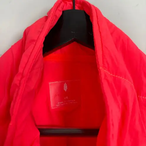 FREE PEOPLE Movement Pippa Packable Puffer in Hot Watermelon Size Large NWT Pink