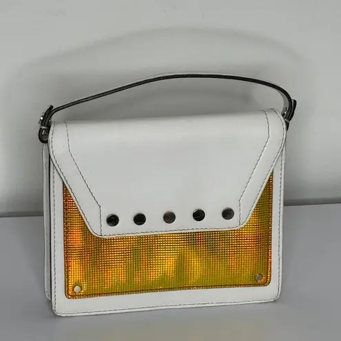 Milly White Small Leather Bag
