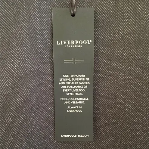 Liverpool Madonna Slim Charcoal Trousers Sleek Modern Design NWT 14W