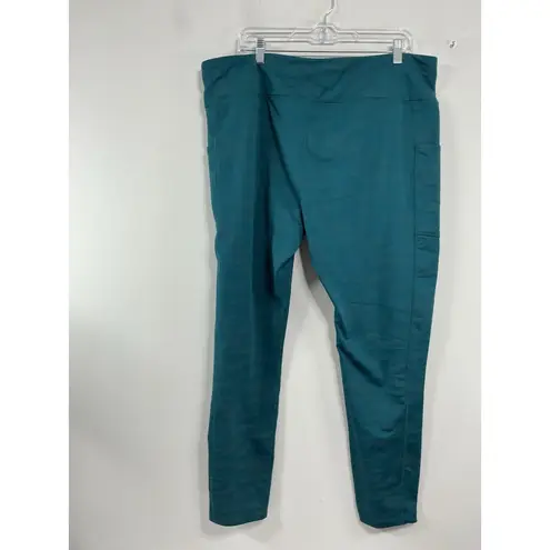 Avia Womans Active Jogger Pants.3X 22 Teal Side Pockets