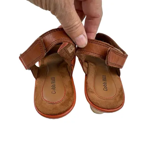 Cobb Hill Rockport Janna Slingback Wedge Sandal Womens 9 Comfort Coastal Grandma Orange