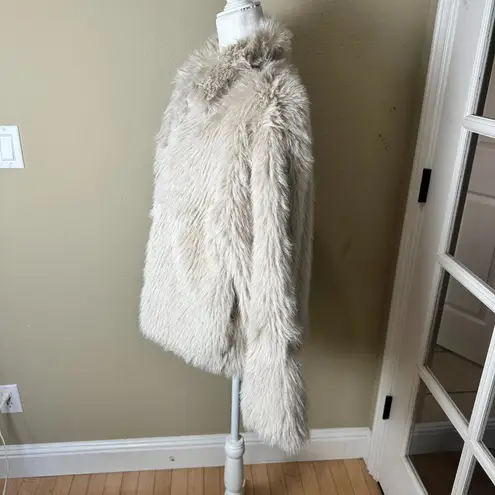 Sage The Label Faux Fur Coat Jacket Lined Size Medium