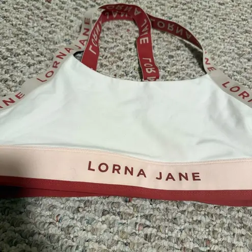 Lorna Jane Power Play Padded Logo Strappy Sport Bra- Size Small